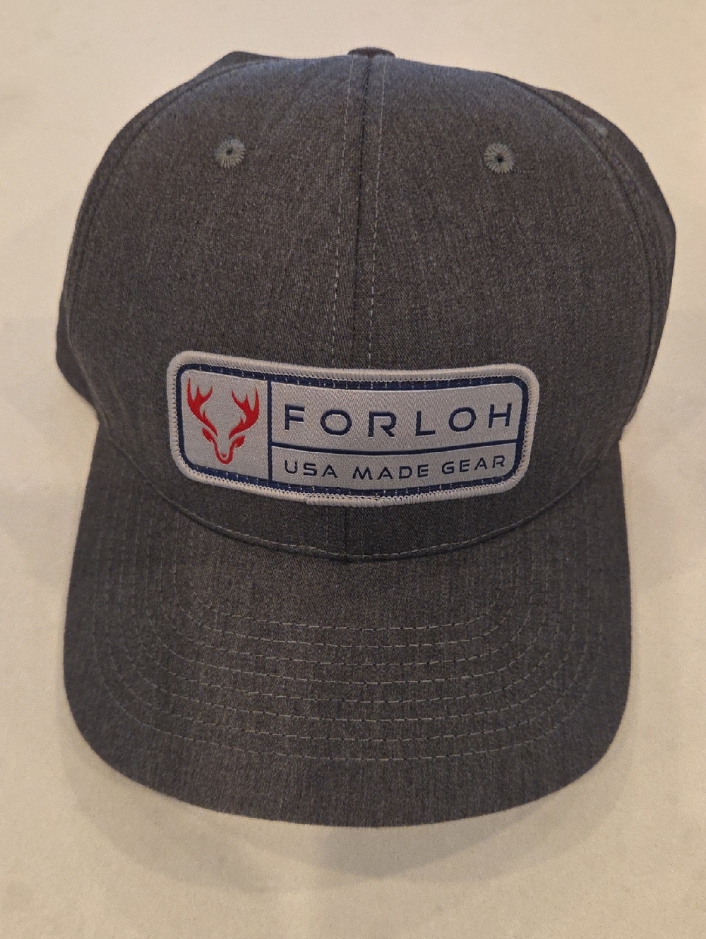 Forloh Men's Gray Patch Cap
